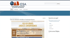 Desktop Screenshot of esa.oabvr.org.br